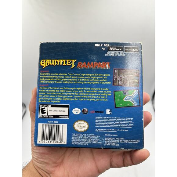 Gauntlet & Rampart Nintendo Game Boy Advance Cib Complete Manual Box Tested - Picture 6 of 10